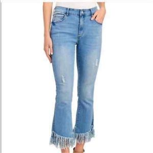 For The Republic Denim frayed fringe jeans